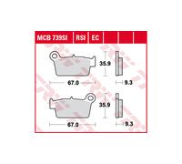 TRW Lucas TRW Lucas MCB739SI Sinter Offroad Plaquette de frein