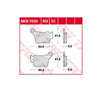 TRW Lucas TRW Lucas MCB743SI Sinter Offroad Plaquette de frein