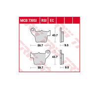 TRW Lucas TRW Lucas plaquette de frein MCB730SI Sinter Offroad