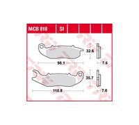 TRW Lucas TRW Lucas plaquette de frein MCB818SI Sinter Offroad