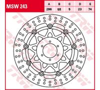 TRW Lucas Disques de frein MSW243 Flottant
