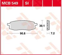2 Plaquettes frein Avant TRW MCB549 Yamaha TT 350 86-90