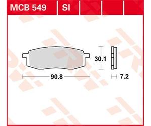 TRW MCB549SI Plaquettes de frein