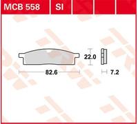 Jeu de plaquettes de frein TRW MCB558SI