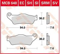 TRW MCB648SH Sinter Street Kit de Plaquettes de Frein pour KTM Motorcycles DUKE ABS 2012 - Essieu Avantet Autres Motos