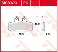 TRW MCB673EC Plaquettes de frein