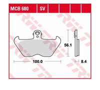 TRW MCB680SV Jeu De Plaques De Frein Pour Frein À Disque