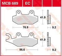 TRW MCB689EC Plaquettes de frein