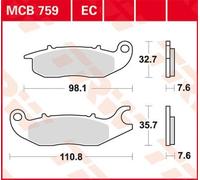 TRW MCB759EC Plaquettes de frein