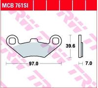 Jeu de plaquettes de frein TRW MCB761SI