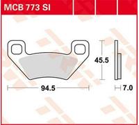 Jeu de plaquettes de frein TRW MCB773SI