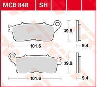 1x Kit de plaquettes de frein, frein à disque TRW MCB848SH convient pour