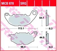 Plaquettes de frein MCB878 TRW
