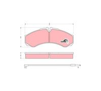 TRW Plaquette de Frein GDB1609 Renault Master II Maxi Phase 2 Van (2004- >) 3,0