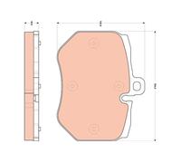 TRW Plaquette de Frein GDB1848 Audi A6 Avant (4b5)(2001- >) 5,0 - 426kw 580cv
