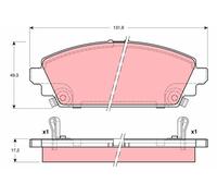 TRW Plaquette de Frein GDB3189 Honda Accord Berline (cg7-9 / ch1 7)(1998 >) 1,8