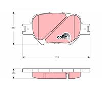 TRW Plaquette de Frein GDB3316 Toyota Celica (t23)(2000- >) 1,8 - 105kw 142cv