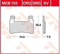 Jeu de plaquettes de frein TRW MCB703