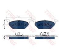 TRW Plaquette de Freins Bremsbelegsatz Avant pour VW Up Charge Seat Mii E-Citigo