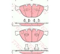 TRW Plaquette de Freins GDB1558 Sabots pour Rolls-Royce Phantom VII Coupé RR3
