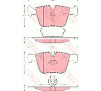 TRW Plaquette de Freins GDB1675 Sabots de Frein pour MERCEDES-BENZ M-CLASSE W164