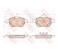 TRW Plaquette de Freins GDB1960 Sabots de Frein pour Ford Mondeo IV Break BA7