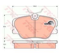 TRW Plaquette de Freins GDB818 Sabots de Frein pour Mercedes-Benz Saloon W124