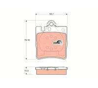 TRW Plaquettes de frein Arrière convient pour MERCEDES-BENZ Classe E Berline