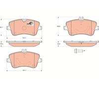 TRW Plaquettes de frein Arrière convient pour MERCEDES-BENZ CLK Coupé (C209)