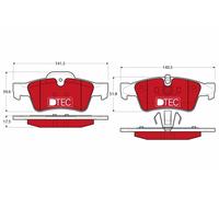 TRW GDB1643DTE Plaquettes de freins convient pour MERCEDES-BENZ M-Klasse (W164)
