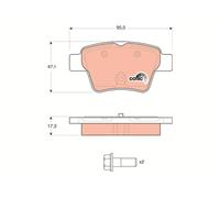 TRW Plaquettes de frein Arrière convient pour PEUGEOT 207 (WA, WC) 307 (3A/C)