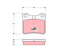 TRW Plaquettes de frein Arrière convient pour PEUGEOT 406 (8B) 406 Coupe (8C)