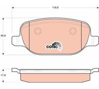 TRW Plaquettes de frein Arrière pour ALFA ROMEO 159 (939) Plaquettes de freins