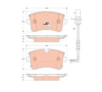 TRW Plaquettes de frein Arrière pour AUDI A8 D4 (4H2, 4H8, 4HC, 4HL) Plaquettes
