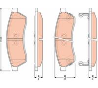TRW Plaquettes de frein Arrière pour CHEVROLET Epica KL1 Plaquettes de freins