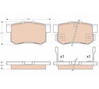 TRW Plaquettes de frein Arrière pour HONDA CIVIC VII Hatchback (EU, EP, EV)