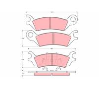 TRW Plaquettes de frein Arrière pour MAZDA 626 II Coupé (GC) Plaquettes de