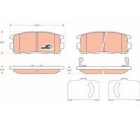 TRW Plaquettes de frein Arrière pour OPEL ANTARA pour SUZUKI XL7 II Plaquettes