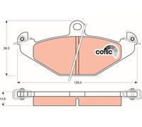 TRW Plaquettes de frein Arrière pour RENAULT Espace III (JE, JE0) 21 Break (K48)