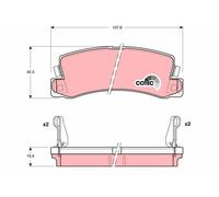 TRW Plaquettes de frein Arrière pour TOYOTA AVENSIS Liftback (T22) Plaquettes de