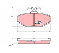 TRW Plaquettes de frein Arrière pour VOLVO V70 I (875, 876) 850 Kombi (855)