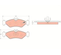 TRW Plaquettes de frein Arrière pour VW LT 28-46 II Van (2DA, 2DD, 2DH) GDB1262