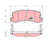 TRW Plaquettes de frein Arrière pour VW TRANSPORTER II Bus pour LEXUS RX (MCU15)