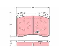 TRW Plaquettes de frein Avant convient pour MERCEDES-BENZ E-Klasse Coupe (C124)