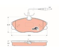 TRW Plaquettes de frein Avant convient pour PEUGEOT 406 Berline (8B) Plaquettes