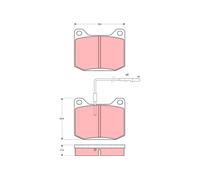 TRW Plaquettes de frein Avant convient pour PEUGEOT 504 Berline (A, M) 504 Coupé