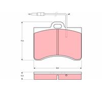 TRW Plaquettes de frein Avant convient pour PEUGEOT 605 Berline (6B) Plaquettes