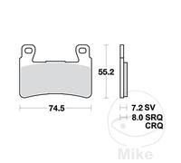 Jeu de plaquettes de frein TRW MCB703