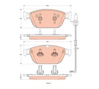 TRW Plaquettes de frein Avant pour AUDI Q5 (8RB) A8 D4 (4H2, 4H8, 4HC, 4HL)
