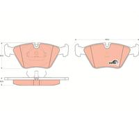 TRW Plaquettes de frein Avant pour BMW 3 Coupe (E46) 3 Limousine (E36) 7 (E32)